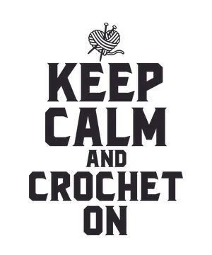 Keep Calm And Crochet On Stock Illustration