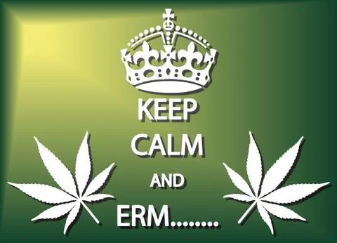 Keep Calm And Erm Stock Illustration