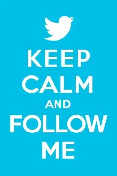 Keep Calm And Follow Me Stock Illustration