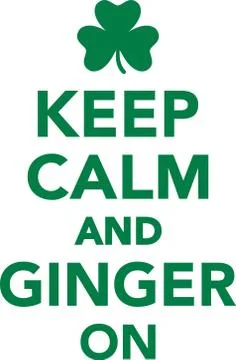Keep calm and ginger on Stock Illustration