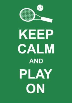 Keep Calm and Play On Stock-Illustration