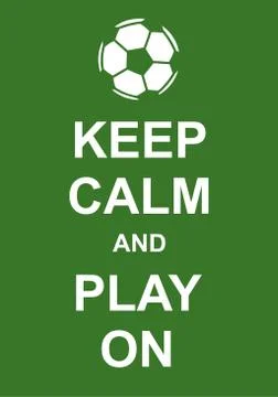 Keep Calm and Play On Stock-Illustration