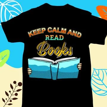 KEEP CALM AND READ BOOKS Stock-Illustration