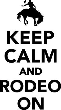 Keep calm and rodeo on Stock Illustration