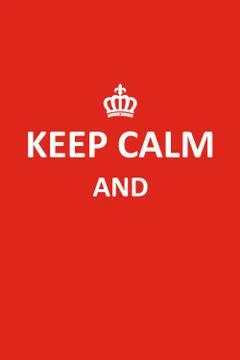 Keep Calm Banner Stock Illustration