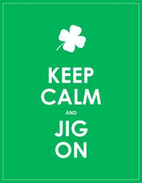 Keep calm banner for St. Patrick's day Stock Illustration