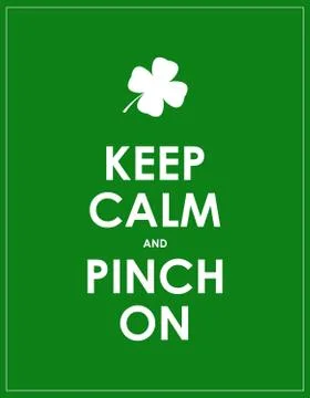 Keep calm banner for St. Patrick's day Stock Illustration