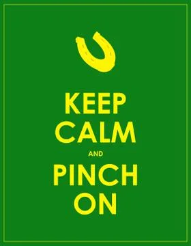 Keep calm banner for St. Patrick's day Stock Illustration