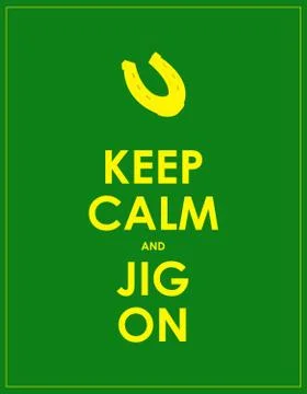 Keep calm banner for St. Patrick's day Stock Illustration