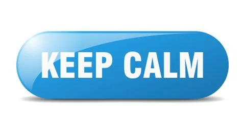Keep calm button. keep calm sign. key. push button. Illustrazione stock