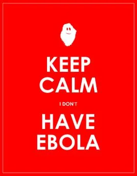 Keep calm i don't have ebola background Stock Illustration
