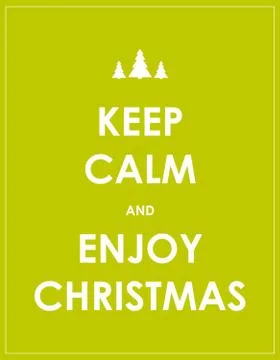 Keep calm modern christmas background Stock Illustration