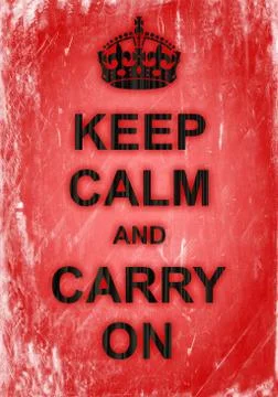 Keep Calm Poster Stock-Illustration