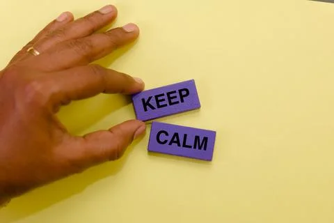 Keep Calm Reminder Stock Photos