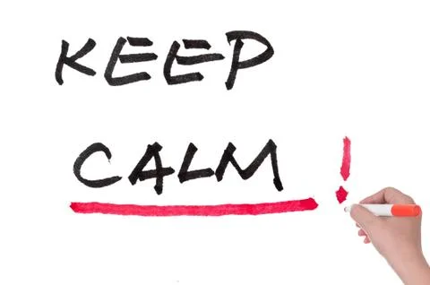 Keep calm words Stock Illustration