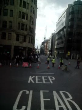 KEEP CLEAR Foto stock