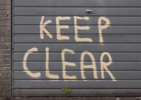 Keep clear Stock Photos