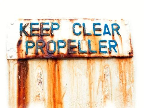 Keep clear propeller Stock Photos