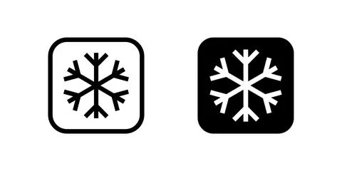 Keep cold symbol icons, essential for perishable goods, food packaging, pha.. Stock Illustration