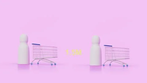 Keep distance 1.5 metres between people Stock Illustration