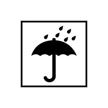 Keep dry packaging flat vector isolated on white background Stock Illustration