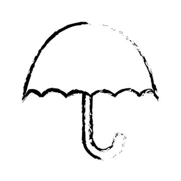 Keep dry protect cargo from excessive humidity symbol isolated on white Stock Illustration