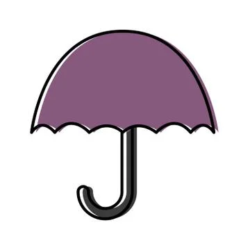 Keep dry protect cargo from excessive humidity symbol isolated on white Stock Illustration