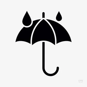 Keep Dry. Protect from Moisture. Packaging Symbol. Sign and Label Indicatin.. Stock Illustration