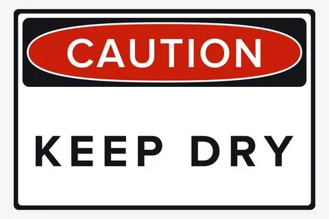 Keep Dry. Protect from Moisture. Packaging Symbol. Sign and Label Indicatin.. Stock Illustration