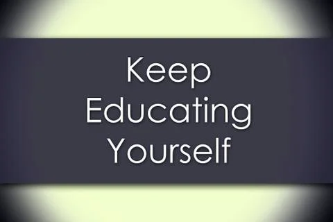 Keep Educating Yourself (KEY) - business concept with text Stock Illustration