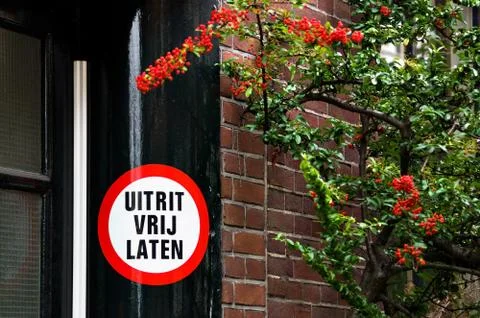 Keep exit clear Stock Photos