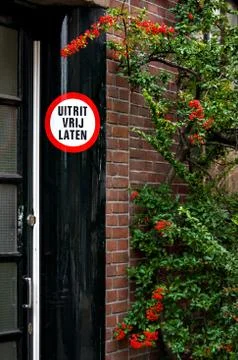 Keep exit clear Stock Photos