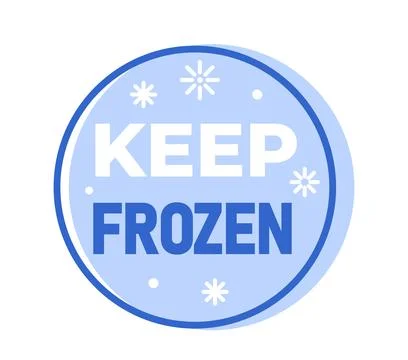 Keep Frozen Icon Design. Vector illustration Illustrazione stock