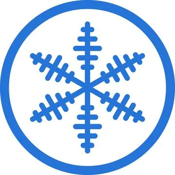 Keep frozen. Snowflake marking. Keep below zero. Air conditioner. Snowflake icon Stock Illustration