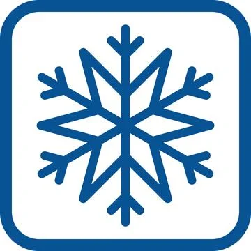 Keep frozen. Snowflake marking. Keep below zero. Air conditioner. Snowflake icon Stock Illustration