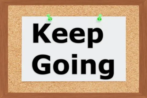 Keep Going concept Stock Illustration