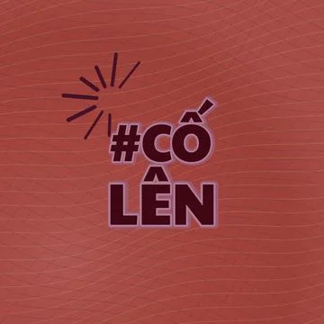 KEEP GOING expressed in Vietnamese decorative type artwork with contour stacked Stock Illustration