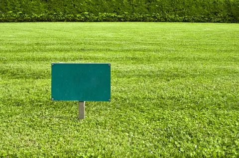 Keep of the grass blank sign Stock Photos