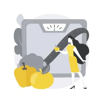 Keep a healthy diet abstract concept vector illustration. Stock Illustration