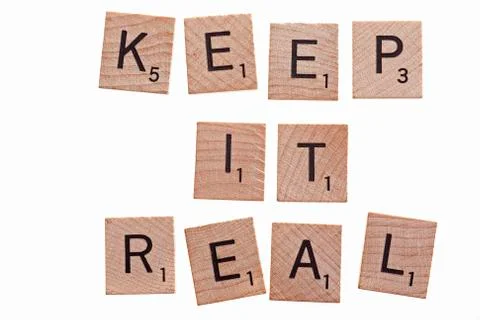 Keep it real Stock Photos