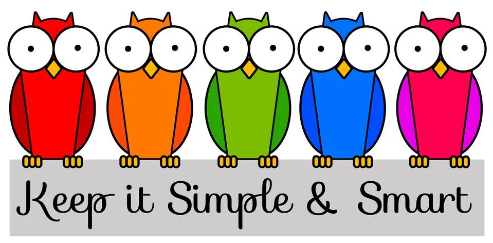 Keep it simple and smart Stock Illustration