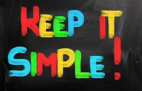 Keep It Simple Concept Illustrazione stock