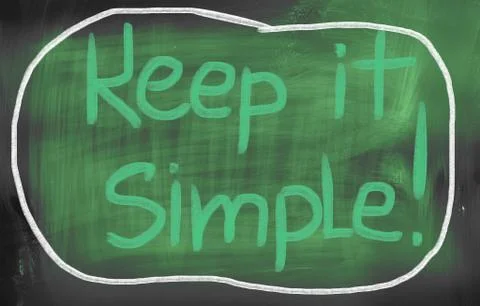 Keep It Simple Concept Stock Illustration