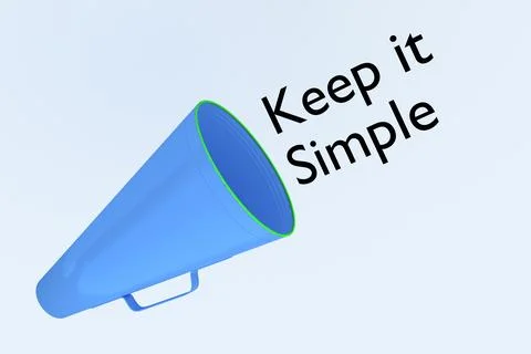 Keep it Simple concept Stock Illustration