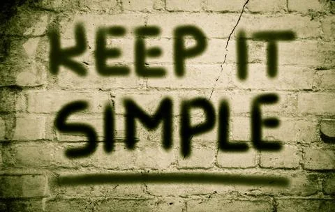 Keep It Simple Concept Keep It Simple Concept Copyright: xZoonar.com/Krasi... Stock Photos