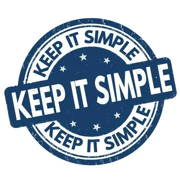 Keep it simple grunge rubber stamp Stock Illustration