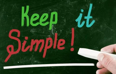 Keep it simple keep it simple Copyright: xZoonar.com/VladimirxNenovx 62386... Foto stock