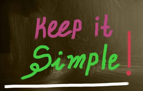 Keep it simple! keep it simple! Copyright: xZoonar.com/VladimirxNenovx 625... Foto stock