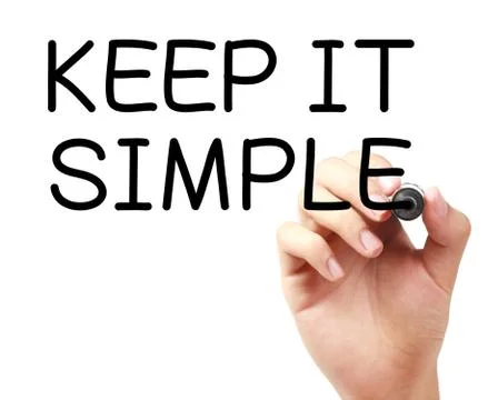 Keep It Simple Stock Photos