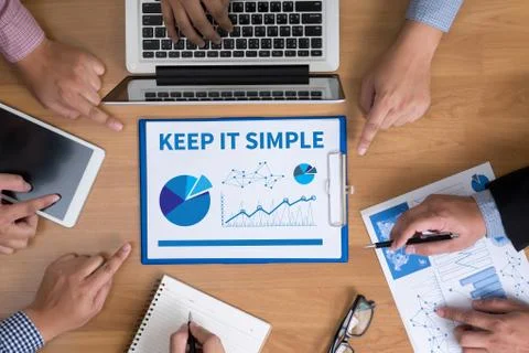 KEEP IT SIMPLE Foto stock